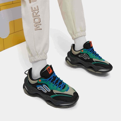(W) Sneakers FILA FUSION Bianco 2 'Hitam Hijau Biru' T12W311103FBF 1