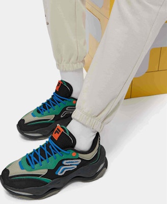 (W) Sneakers FILA FUSION Bianco 2 'Hitam Hijau Biru' T12W311103FBF 2