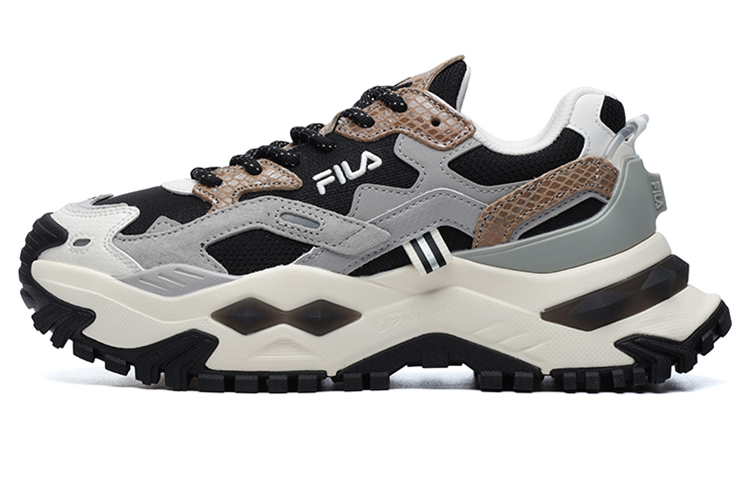 (Women) FILA FUSION Bianco Fashion Sneakers 'Grey Black' T12W145225FBD