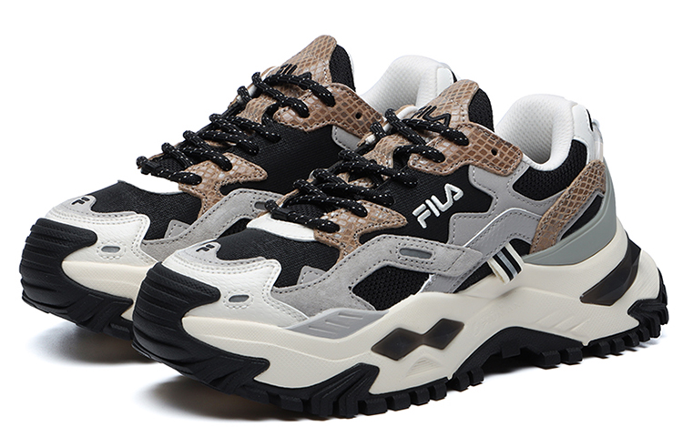 Order (W) FILA FUSION Bianco Mode-Sneaker ''Grau Schwarz'' T12W145225FBD