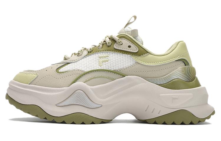 (Women) FILA Fusion BIANCO II Green Chunky Dad Shoes Casual Comfy Sneakers. T12W411301FWP