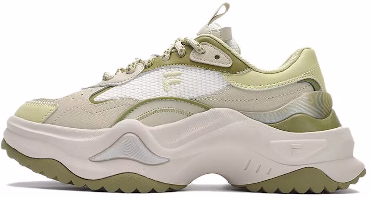 (W) FILA Fusion BIANCO II Vert Baskets Chunky Dad Décontractées et Confortables. T12W411301FWP Buy (W) FILA Fusion BIANCO II Vert Baskets Chunky Dad Décontractées et Confortables. T12W411301FWP