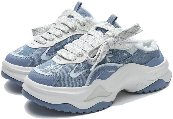 (Women) FILA FUSION Bianco II Mule 'Blue White' T12W421302FRS Lookbook (Women) FILA FUSION Bianco II Mule 'Blue White' T12W421302FRS