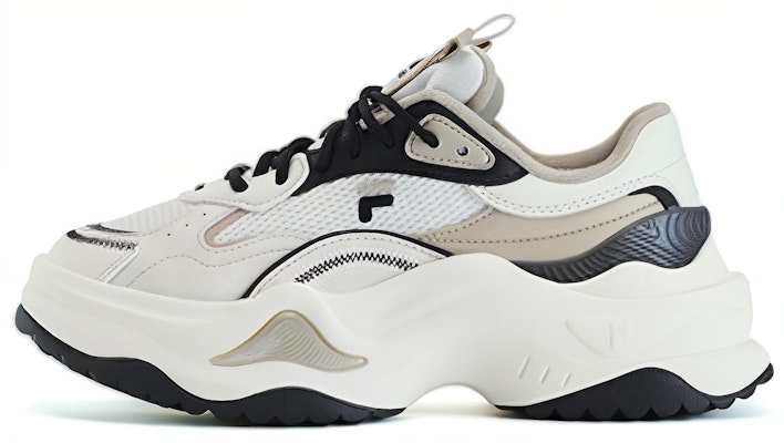(W) FILA FUSION Bianco II Sneakers 'Putih Beige Hitam' T12W331301AWC Buy (W) FILA FUSION Bianco II Sneakers 'Putih Beige Hitam' T12W331301AWC