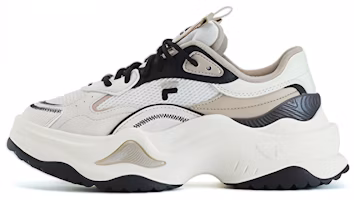 (Women) FILA FUSION Bianco II Sneakers 'White Beige Black' T12W331301AWC (Women) FILA FUSION Bianco II Sneakers 'White Beige Black' T12W331301AWC