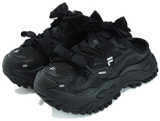 (W) FILA FUSION Bianco Mule Selipar 'Hitam' T12W331302FBK Order (W) FILA FUSION Bianco Mule Selipar 'Hitam' T12W331302FBK
