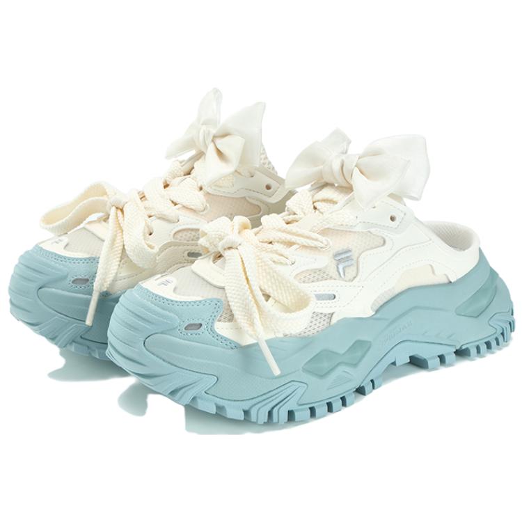 Lookbook (Women) FILA FUSION Bianco Mule Slippers 'White Blue' T12W331302FGE