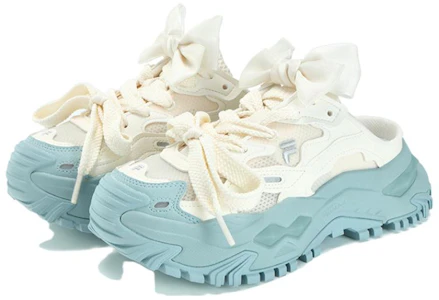 Lookbook (W) Sandal FILA FUSION Bianco Mule 'Putih Biru' T12W331302FGE