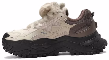 (Women) FILA FUSION BIANCO Platform Sneakers 'White Beige Brown' T12W341303FGF (Women) FILA FUSION BIANCO Platform Sneakers 'White Beige Brown' T12W341303FGF