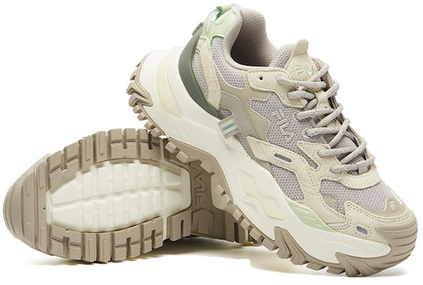 (W) FILA FUSION Bianco Sneakers 'Beige Kelabu' T12W135211XMM Shop (W) FILA FUSION Bianco Sneakers 'Beige Kelabu' T12W135211XMM