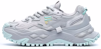 (Women) FILA FUSION Bianco Sneakers 'Grey Blue' T12W221303FVC (Women) FILA FUSION Bianco Sneakers 'Grey Blue' T12W221303FVC