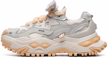 (Women) FILA FUSION Bianco Sneakers 'Grey Orange' T12W241301FPB (Women) FILA FUSION Bianco Sneakers 'Grey Orange' T12W241301FPB
