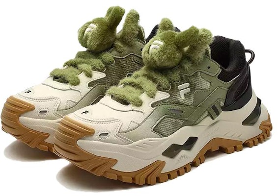 (Women) FILA FUSION BIANCO Sneakers 'White Green Black' T12W341303FWM Lookbook (Women) FILA FUSION BIANCO Sneakers 'White Green Black' T12W341303FWM