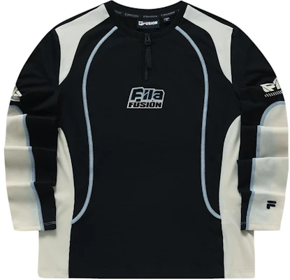 (Women) FILA Fusion Black Crew Neck Slim Fit Long-Sleeve Sports Tee. T11W411202FBK Buy (Women) FILA Fusion Black Crew Neck Slim Fit Long-Sleeve Sports Tee. T11W411202FBK