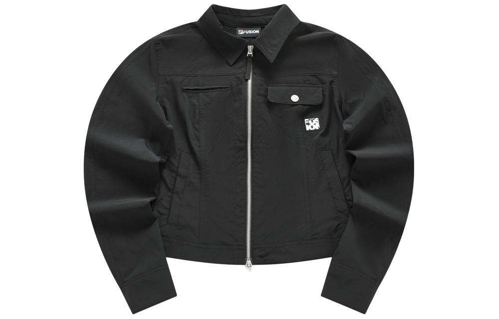 Order (W) FILA Fusion 黑色全拉链多口袋户外工装夹克 T11W423401F-BK