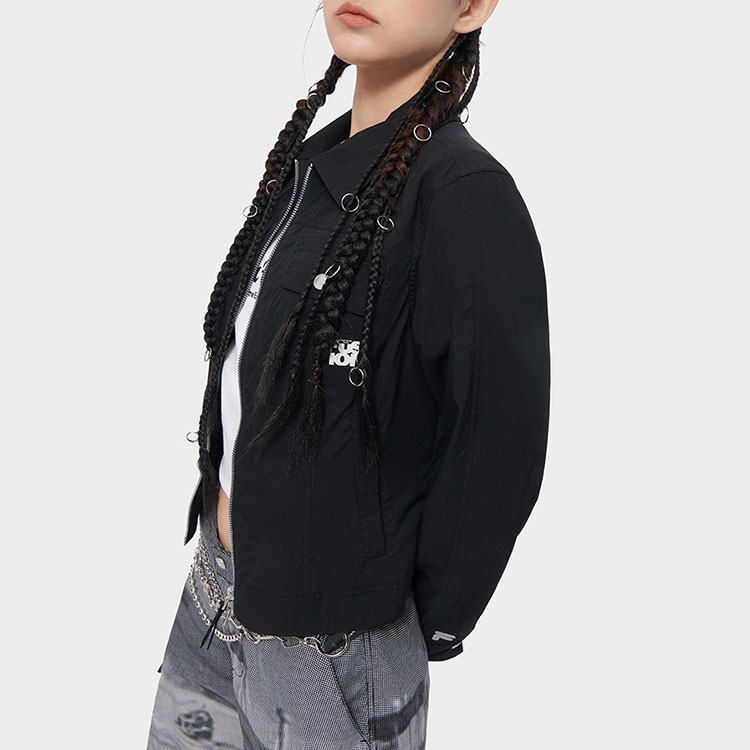 Purchase (W) FILA Fusion 黑色全拉链多口袋户外工装夹克 T11W423401F-BK