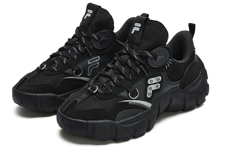 Order (W) FILA FUSION ボーンスニーカー 黒灰 (FILA FUSION ボーンスニーカー コクハイ) T12W311201FBK