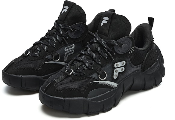 (W) FILA FUSION ボーンスニーカー 黒灰 (FILA FUSION ボーンスニーカー コクハイ) T12W311201FBK Order (W) FILA FUSION ボーンスニーカー 黒灰 (FILA FUSION ボーンスニーカー コクハイ) T12W311201FBK