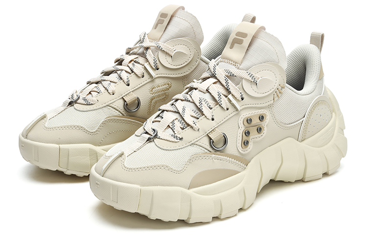 Order (W) FILA FUSION ボーンスニーカー 白/ベージュ T12W311201FOA
