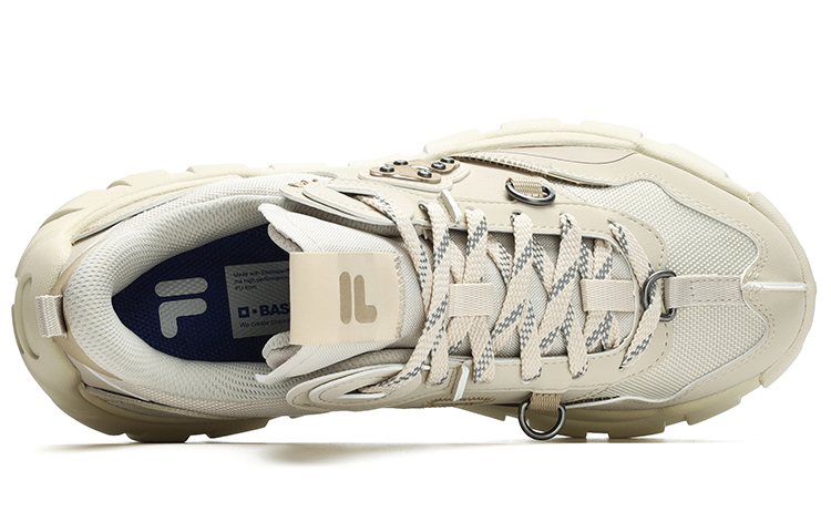 Lookbook (W) FILA FUSION ボーンスニーカー 白/ベージュ T12W311201FOA