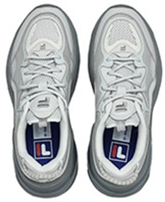 FILA FUSION斐乐潮牌 Bubble 厚底 低帮 运动休閒鞋 女款 南極灰 Lookbook FILA FUSION斐乐潮牌 Bubble 厚底 低帮 运动休閒鞋 女款 南極灰