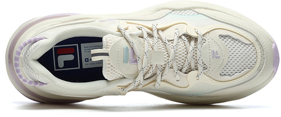 FILA FUSION 斐樂潮牌 Bubble 厚底 低幫 運動休閒鞋 女款 古白色 Lookbook FILA FUSION 斐樂潮牌 Bubble 厚底 低幫 運動休閒鞋 女款 古白色