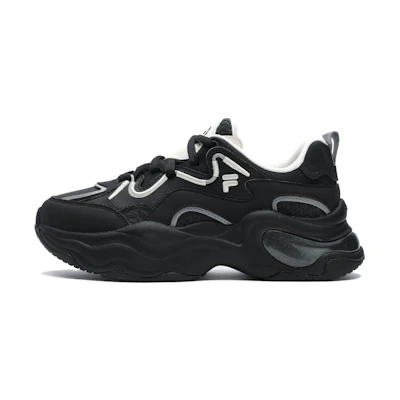 (W) FILA FUSION Bubble Platform Sneakers 'Black'