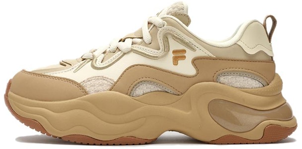 (W) FILA FUSION BUBBLE Platform Sneakers 'Putih Tan' T12W341301FPA Buy (W) FILA FUSION BUBBLE Platform Sneakers 'Putih Tan' T12W341301FPA