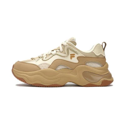 (W) FILA FUSION BUBBLE Platform Sneakers 'White Tan'