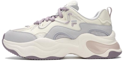 (Women) FILA FUSION BUBBLE Platform Sneakers 'White Grey Purple' T12W341301_FGN (Women) FILA FUSION BUBBLE Platform Sneakers 'White Grey Purple' T12W341301_FGN