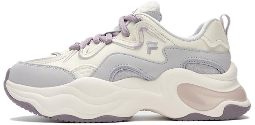 (Women) FILA FUSION BUBBLE Platform Sneakers 'White Grey Purple' T12W341301_FGN Buy (Women) FILA FUSION BUBBLE Platform Sneakers 'White Grey Purple' T12W341301_FGN