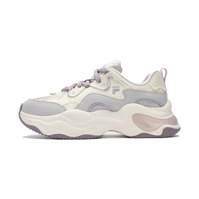 (W) FILA FUSION BUBBLE Platform Sneakers 'White Grey Purple'