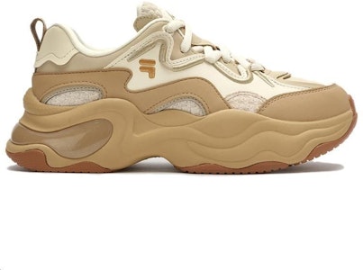 (W) FILA FUSION BUBBLE Platform Sneakers 'Putih Tan' T12W341301FPA Order (W) FILA FUSION BUBBLE Platform Sneakers 'Putih Tan' T12W341301FPA