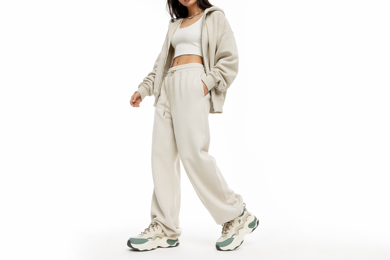 Order (Women) FILA FUSION Bubble Sneakers 'Cream White Green' T12W241302FWG