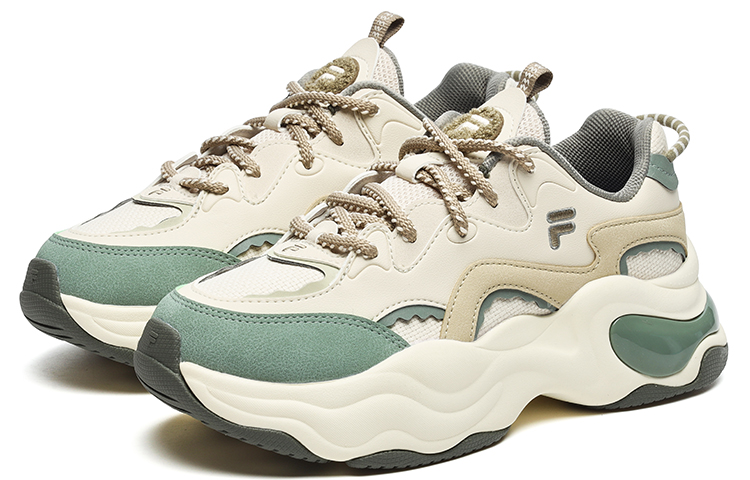 Lookbook (Women) FILA FUSION Bubble Sneakers 'Cream White Green' T12W241302FWG