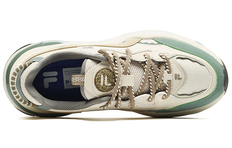 Shop (Women) FILA FUSION Bubble Sneakers 'Cream White Green' T12W241302FWG