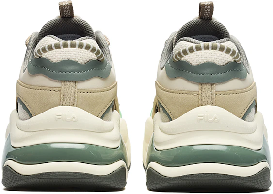 (Women) FILA FUSION Bubble Sneakers 'Cream White Green' T12W241302FWG Purchase (Women) FILA FUSION Bubble Sneakers 'Cream White Green' T12W241302FWG