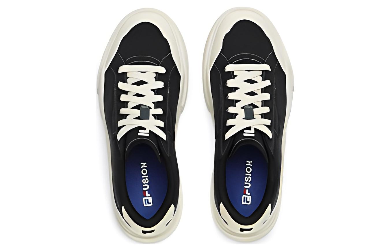Lookbook (Women) FILA FUSION Canvas Low 'Black White' T12W322109ABA