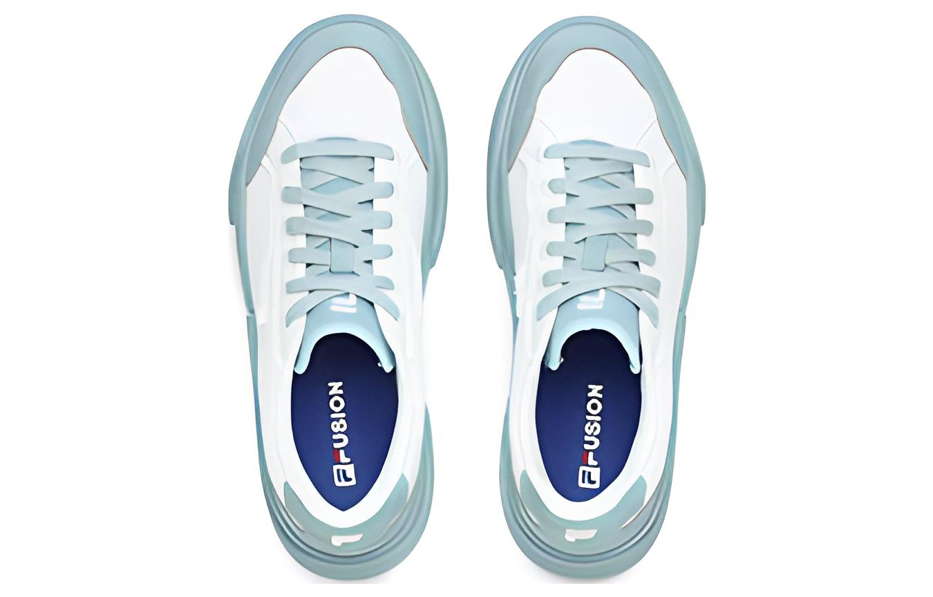 Order (W) FILA FUSION キャンバス ロー "ポップ白青" T12W322109ABG