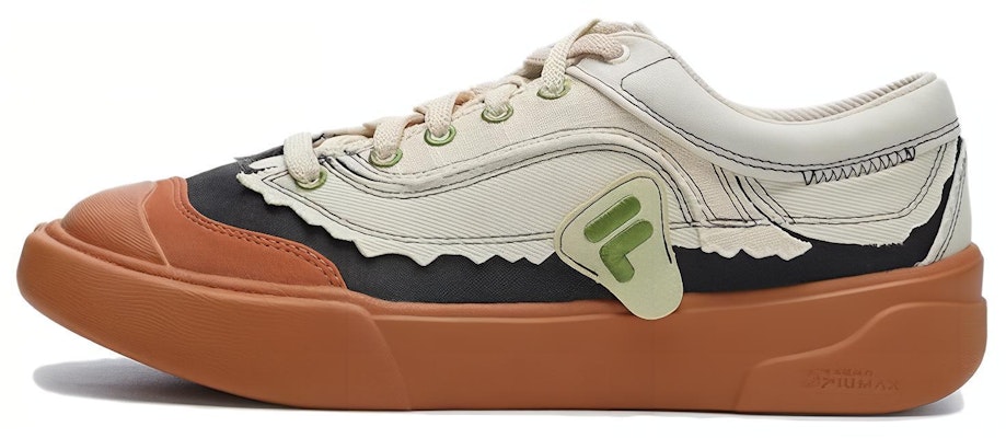 (Women) FILA FUSION Canvas Low 'White Tan Green' T12W322105FWP Buy (Women) FILA FUSION Canvas Low 'White Tan Green' T12W322105FWP