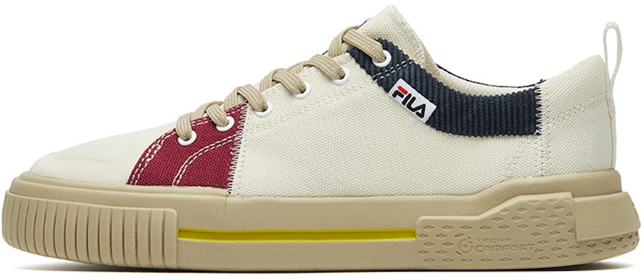 (Women) FILA Fusion Canvas Shoes 'White Blue Red' T12W135108FSN Buy (Women) FILA Fusion Canvas Shoes 'White Blue Red' T12W135108FSN