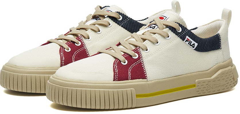 (Women) FILA Fusion Canvas Shoes 'White Blue Red' T12W135108FSN Order (Women) FILA Fusion Canvas Shoes 'White Blue Red' T12W135108FSN