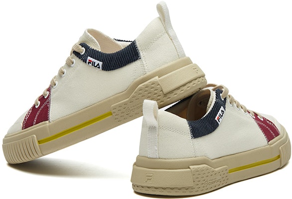 (Women) FILA Fusion Canvas Shoes 'White Blue Red' T12W135108FSN Lookbook (Women) FILA Fusion Canvas Shoes 'White Blue Red' T12W135108FSN