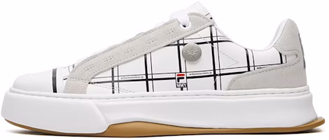 (Women) FILA Fusion Canvas Shoes 'White CheckeRed' T12W115112FWT (Women) FILA Fusion Canvas Shoes 'White CheckeRed' T12W115112FWT