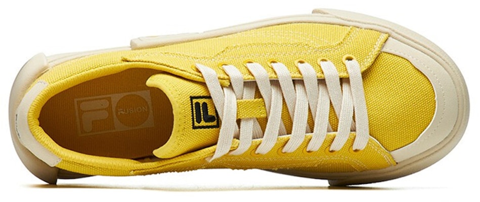 (Women) FILA Fusion Canvas Shoes 'Yellow' T12W125107FSP Shop (Women) FILA Fusion Canvas Shoes 'Yellow' T12W125107FSP