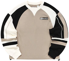 (Women) FILA Fusion Casual Loose Fit Knit Pullover Sweater Khaki Antlers T11W247209F-DK (Women) FILA Fusion Casual Loose Fit Knit Pullover Sweater Khaki Antlers T11W247209F-DK