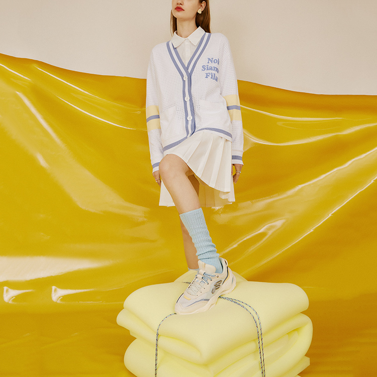 Details for (W) フィラ フュージョン チーズ スニーカー "ベージュホワイト" T12W331101F-WA