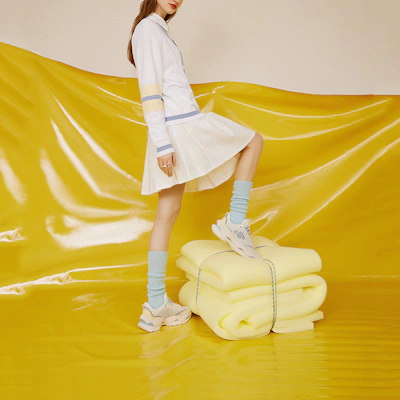 (Women) FILA FUSION CHEESE Sneakers 'Beige White'