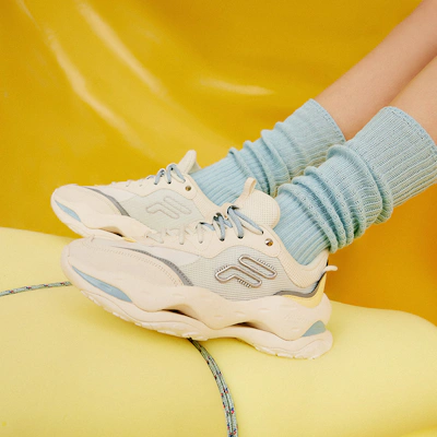 (Women) FILA FUSION CHEESE Sneakers 'Beige White'