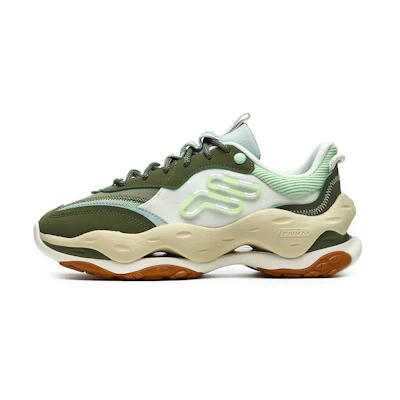 (W) FILA FUSION Cheese Sneakers 'Green Blue'
